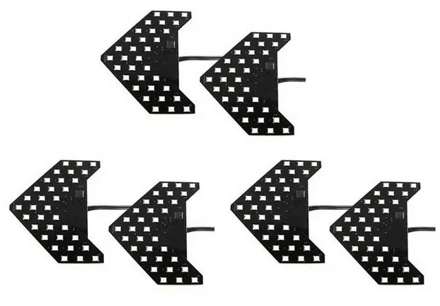 Main image of 6Pcs Amber Yellow 33-SMD Sequential LED Arrows For Car Side Mirror Turn Signal Lights