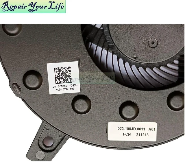 Alt view image 3 of 3 - CTCNV CPU Cooling Fans For 7500 2-in-1 7506 CN-0CTCNV PB8006S05HS2 Laptop Processor Cooler Radiator DC5V