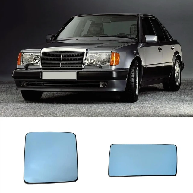 Main image of Car Blue Mirror Glass For Mercedes Benz W124 S124 W201 190 (1985-1993) E (1993-1995) Heated Glass Rearview Mirror