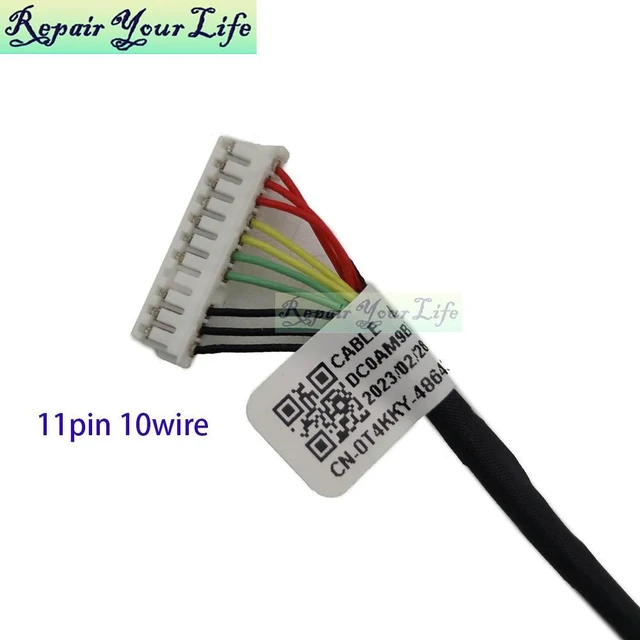 Alt view image 2 of 3 - 0T4KKY Cable For Inspiron 15 7557 7559 5577 5576 DC0AM9BT000 CN-0T4KKY T4KKY Laptop Flex Connector 11Pin PC Parts