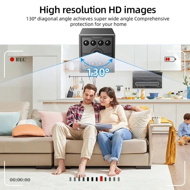 Alt view image 2 of 3 - Monitor 1080P HD Indoor Monitoring Camera with Night Vision & Motion Detection App Remote View for Home Baby Pets