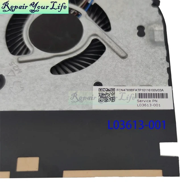 Alt view image 2 of 3 - Notebook Cooler CPU Fan For Probook 445 G4 440 G4 G5 HSN-Q08C Laptop Processor Cooling Radiator Fans L03613-001 0FJNB0000H
