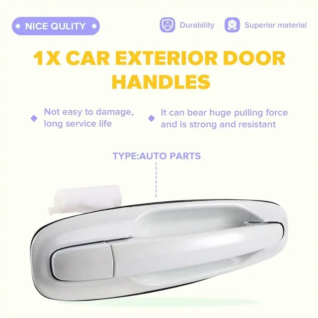 Alt view image 2 of 3 - Car Exterior Door Handle For Daewoo Optra Lacetti 2003-2010 Rear Right 96547954 Part Number 96547954