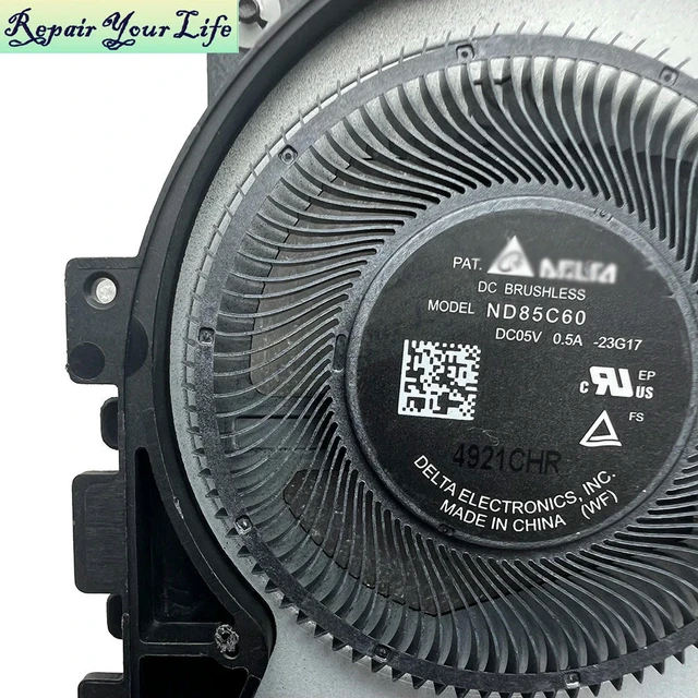 Alt view image 2 of 3 - Notebook CPU Fan Cooler For ThinkPad T14 P14S Gen 5 21MC 21ME ND85C60-23F17 Processor Cooling Radiator Fans 5H41B77436