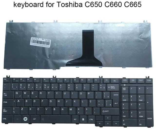 Main image of BR/Brazil Brazilian Notebook Keyboard For Satellite Pro C650 C660 C665 L750 L770 L670 L675 L775 L675D L670D C660D C650D