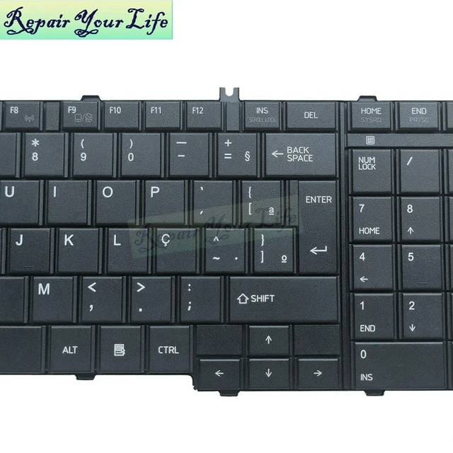 Alt view image 2 of 3 - BR/Brazil Brazilian Notebook Keyboard For Satellite Pro C650 C660 C665 L750 L770 L670 L675 L775 L675D L670D C660D C650D