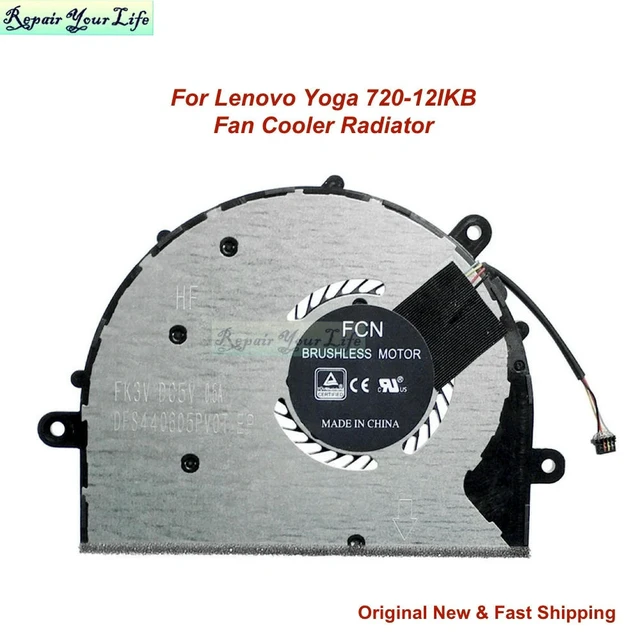 Alt view image 2 of 3 - Laptop Cooling Fan for Yoga 720-12IKB PC Fans 5F10Q12179 81B5 CPU Cooler Radiator BL0110400776 BL0110400788 DFS440605PV0T