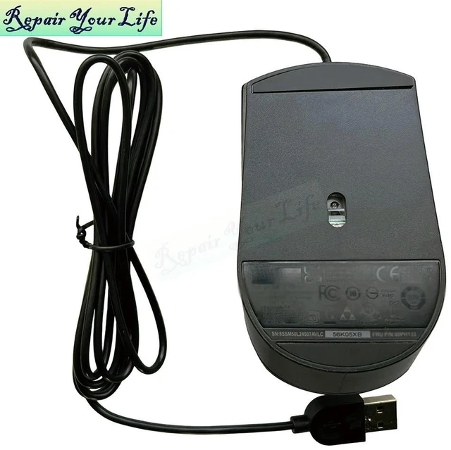 Main image of Desktop USB Mouse For S200z S400Z S500 S510 All-in-One Y520T-25IK E93 E73 A70 USB Calliope Mouse Black 00KT363 01MP505