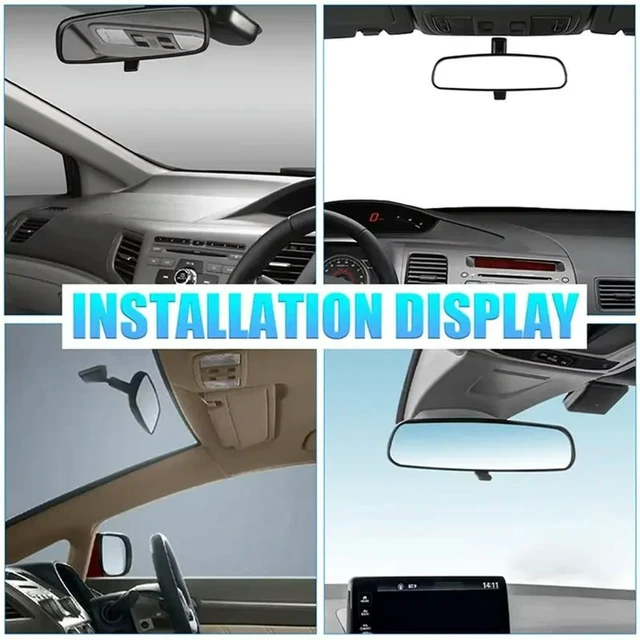 Alt view image 2 of 3 - For Honda Accord Civic 2/4Dr Hybrid CR-Z Insight 2003-2016 76400-SDA-A03 Car Interior Rearview Mirror Baby Mirror