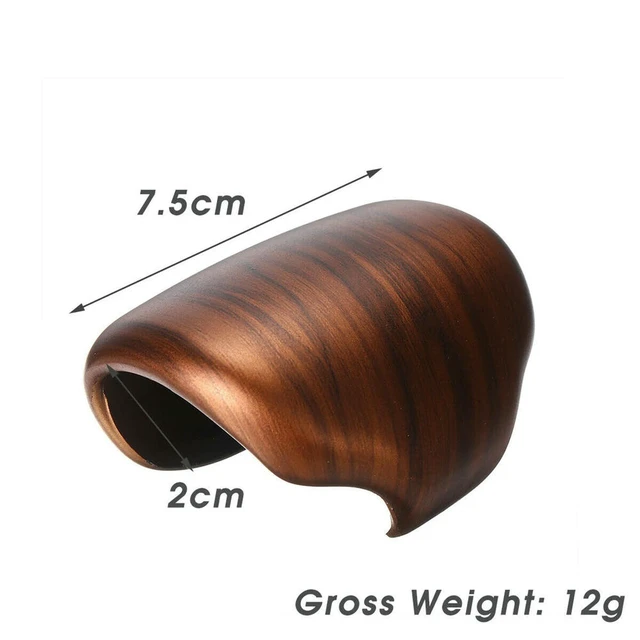 Alt view image 2 of 3 - 3X ABS Peach Wood Grain Gear Lever Shift Knob Cover Trim For Honda CR-V CRV 2017-2020