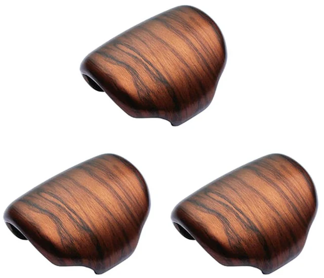 Main image of 3X ABS Peach Wood Grain Gear Lever Shift Knob Cover Trim For Honda CR-V CRV 2017-2020