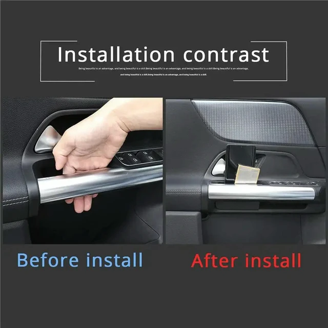 Alt view image 2 of 3 - 2X Car Front Door Armrest Box For Mercedes Benz GLA Class H247 2020-2021 Container Holder Stowing Tidying