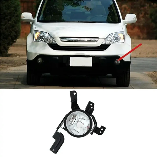 Alt view image 3 of 3 - Car Front Fog Light Cover For Honda CRV 2007-2009 Without Light Bulb Part Numbers 33901-SWA-H01 33951-SWA-H01 Left