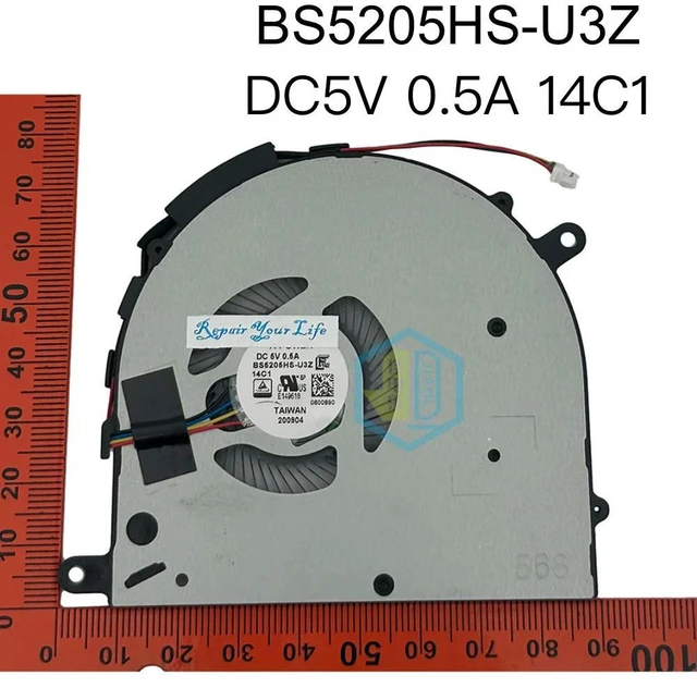 Alt view image 3 of 3 - Laptop CPU Cooling Fan for Prestige 14 P14 PS45 MS-14C1 14C2 14C5 BS5205HS U3Z Modern 14 Summit E14 B14 PC Cooler Fans