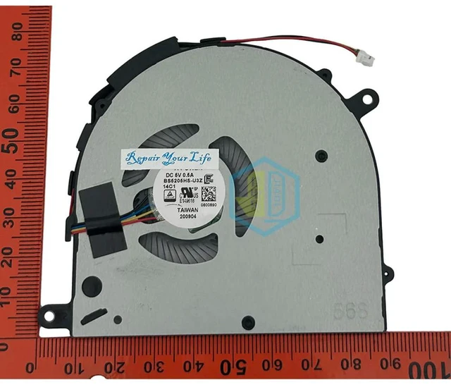 Alt view image 2 of 3 - Laptop CPU Cooling Fan for Prestige 14 P14 PS45 MS-14C1 14C2 14C5 BS5205HS U3Z Modern 14 Summit E14 B14 PC Cooler Fans