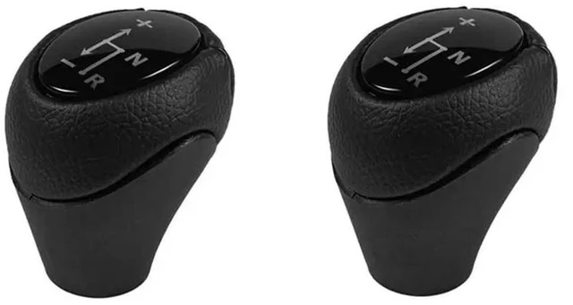Main image of 2X Auto Leather Automatic Gear Shift Knob Lever Shifter For Mercedes Benz Fortwo Roadster 450 451 Brabus Fortwo