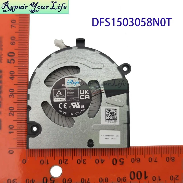 Main image of Notebook Cooler CPU GPU Fan For Inspiron 13 5320 5325 5330 Cooling Radiator Fans 03XMFX 3XMFX 023.100QH.0001 DFS1503058N0T