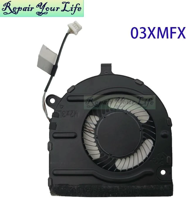 Alt view image 2 of 3 - Notebook Cooler CPU GPU Fan For Inspiron 13 5320 5325 5330 Cooling Radiator Fans 03XMFX 3XMFX 023.100QH.0001 DFS1503058N0T
