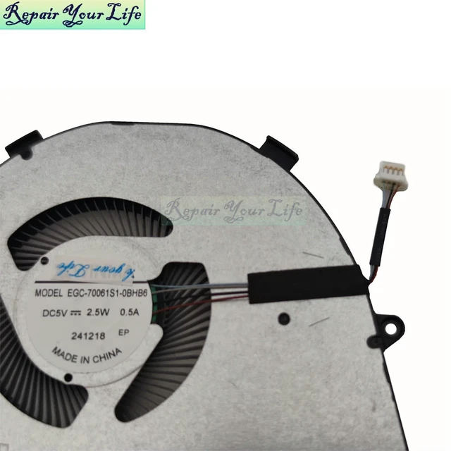 Alt view image 3 of 3 - 0T8R2T Laptop Cooling CPU Fan For Vostro 16 5620 5625 T8R2T EGC-70061S1-0BHB6 EGC-70061F1-0AH Notebook Cooler Radiator Fans