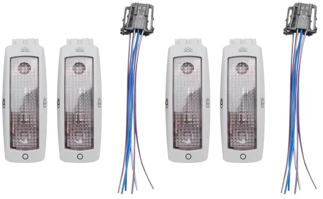 Alt view image 2 of 3 - 2X Rear Reading Map Dome Light Ceiling Lamp 3B0947291B For Golf Passat Beetle Tiguan Caddy Skoda