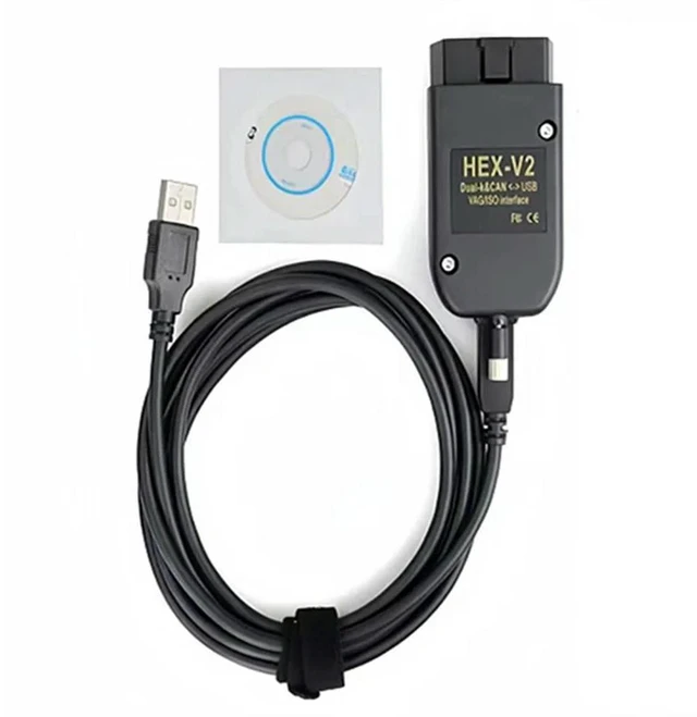 Main image of VAG COM FT232 V25.3 VAG Tool KKL VCDS Cable OBD2 Diagnostic Cable Multi-Function Multi-Language OBD2 HEX V2 A1