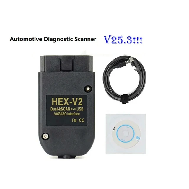Alt view image 3 of 3 - VAG COM FT232 V25.3 VAG Tool KKL VCDS Cable OBD2 Diagnostic Cable Multi-Function Multi-Language OBD2 HEX V2 A1