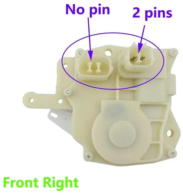 Alt view image 3 of 3 - 2X Door Lock Actuator Front Right Side For Honda Civic Accord Odyssey S2000 Insight CRV Acura 72115S5AA01