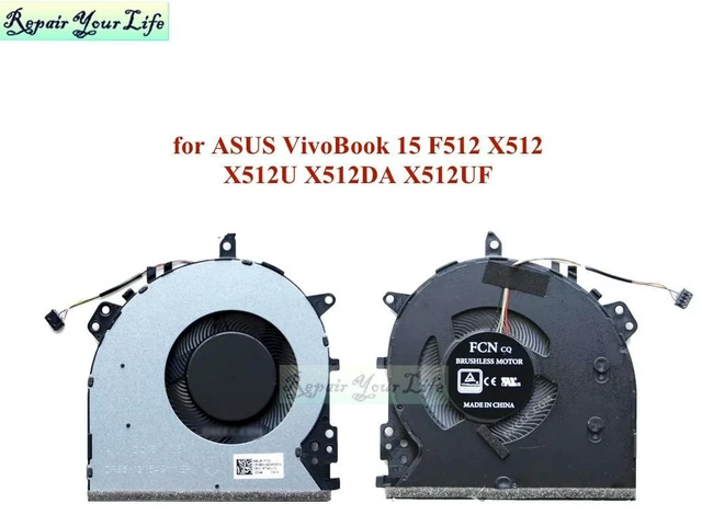 Alt view image 3 of 3 - Computer CPU Cooling Fans For VivoBook 15 A512 A512FA A512FB A512UA A512UF Notebook PC FAN NS85C05-18L30 13NB0KA0AM0811