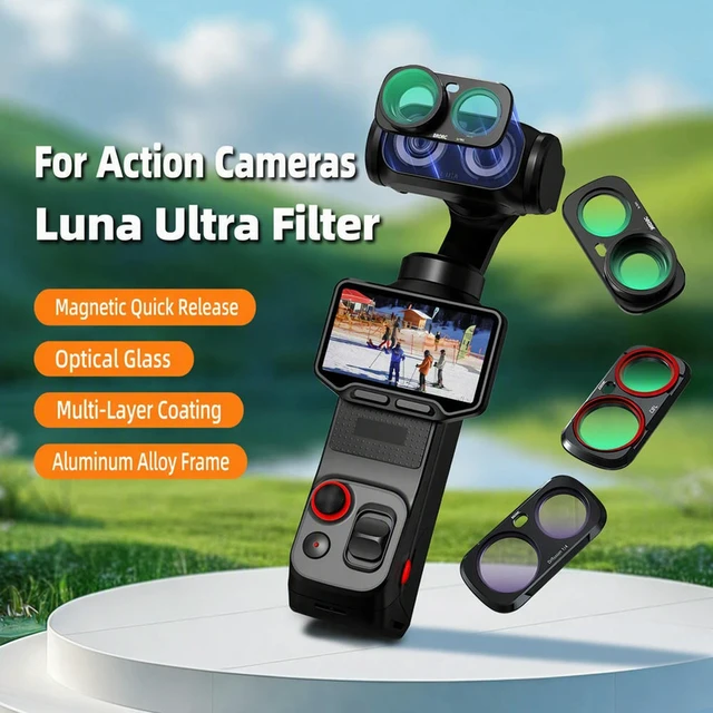Alt view image 3 of 3 - Wide Angle External Filter for Luna Ultra 115° Optical Glass Magnetic Adsorption Multi-Layer Coating Lens Accessory