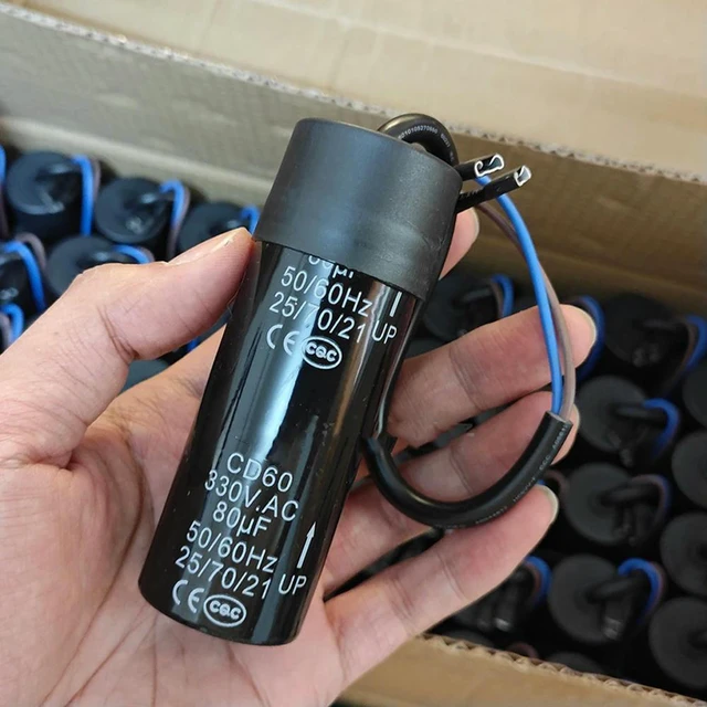 Main image of Refrigerator Display Fresh Freezer Compressor 80uF Heavy Hammer Starter Capacitor Refrigerator Compressor Start Capacitor CD60