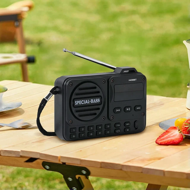 Alt view image 2 of 3 - FM Radio Rechargeable Digital Radio Recorder with LED Display BT 5.4 Radio Speaker for Home Travel
