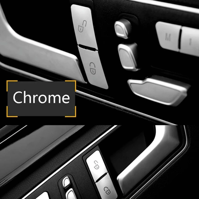Main image of 36Pcs Car Door Seat Memory Lock Buttons Covers Stickers For Mercedes Benz CLA/GLA/GLK/GLE/CLS/GL/ML/A/B/E