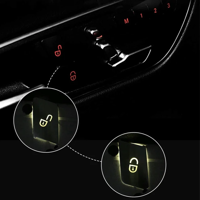 Alt view image 3 of 3 - 36Pcs Car Door Seat Memory Lock Buttons Covers Stickers For Mercedes Benz CLA/GLA/GLK/GLE/CLS/GL/ML/A/B/E