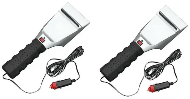 Main image of For Car Windshield Deicer 2Pcs Heated Electric Ice Scraper Remover Tool Snow Removal Kit