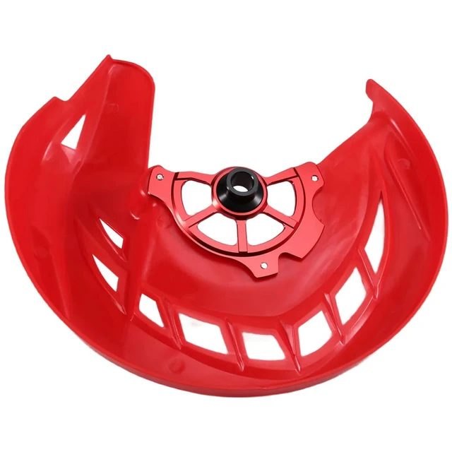 Alt view image 2 of 3 - Motorcycle Front Disc Brake Cover for Honda RF250L 2017-2022 CRF300L2021-2023 17mm Brake Protective Disc Red