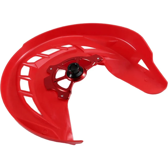 Alt view image 3 of 3 - Motorcycle Front Disc Brake Cover for Honda RF250L 2017-2022 CRF300L2021-2023 17mm Brake Protective Disc Red