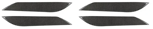 Main image of Black Carbon Fiber Headlight Eyelids Covers For 2003-2008 Nissan 350Z Fairlady Z Z33 (Pack Of 4)