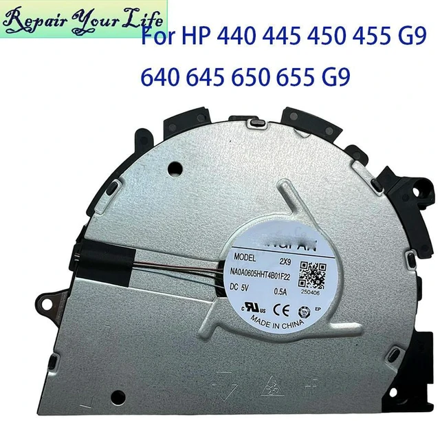 Main image of CPU Fan Notebook Cooler Radiator For EliteBook 640 645 650 655 G9 ProBook 440 445 450 455 G9 N00095-001 M21718-001 M26012-001