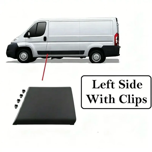 Alt view image 2 of 3 - For Fiat Ducato Citroen Relay 8547W6 Front Rear Door Right/Left Side Molding Panel Pillar Trim 735422953 735422945