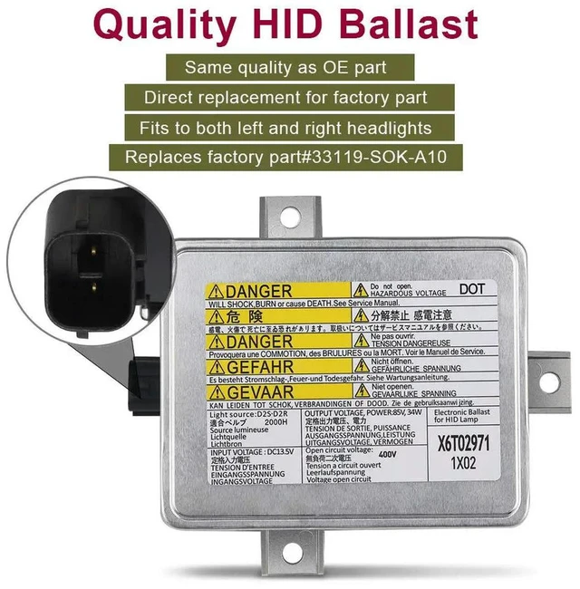 Main image of W3T10471 X6T02991 33119-S0K-A10 Xenon HID Headlight Ballast For Acura TL TSX Honda S2000 Accord Mazda 3 5 Mitsubishi Grandis