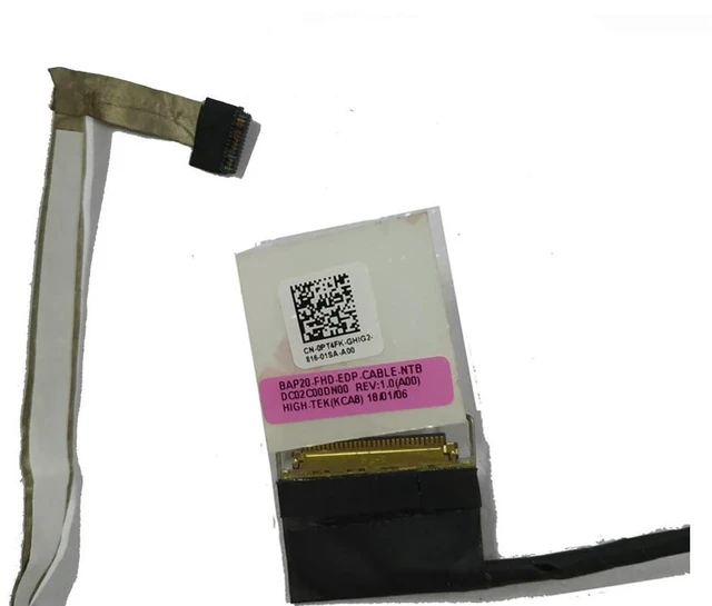 Alt view image 2 of 3 - PT4FK LVDS LCD FHD Cable For For 17 R4 17R5 0PT4FK DC02C00DN00 BAP20 Notebook LVD Screen Video Ribbon Flex Cables