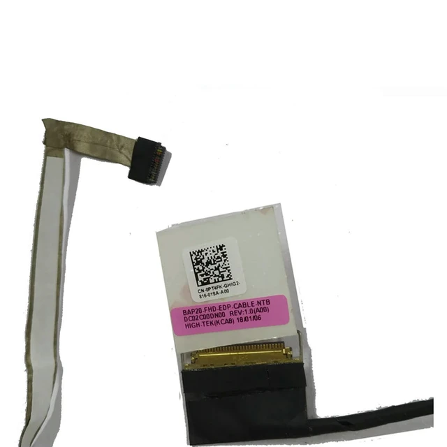 Main image of PT4FK LVDS LCD FHD Cable For For 17 R4 17R5 0PT4FK DC02C00DN00 BAP20 Notebook LVD Screen Video Ribbon Flex Cables