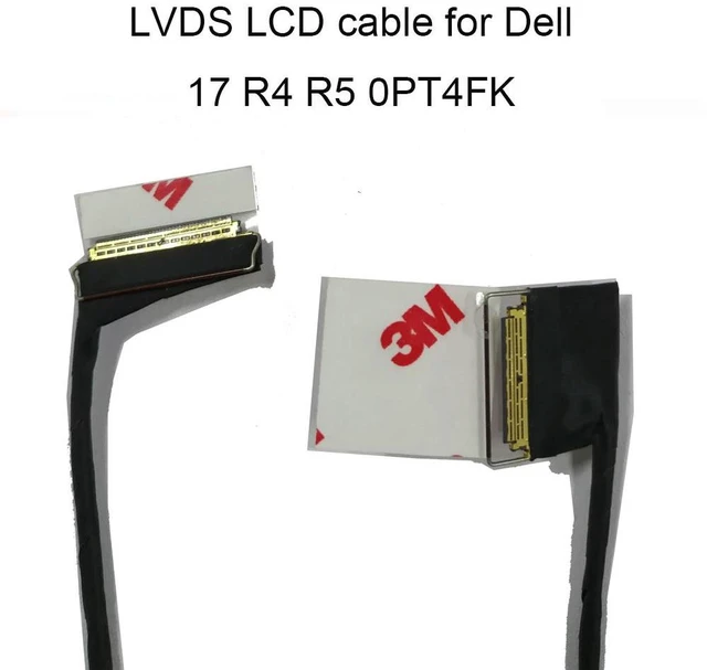 Alt view image 3 of 3 - PT4FK LVDS LCD FHD Cable For For 17 R4 17R5 0PT4FK DC02C00DN00 BAP20 Notebook LVD Screen Video Ribbon Flex Cables