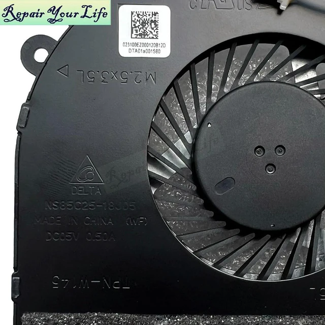 Alt view image 3 of 3 - Laptop CPU Cooling Fan For 17-CE 17M-CE 17t-ce000 17M-CE100 17-CE1010NR Cooler Radiator Fans L52661-001 NS85C25-18J05