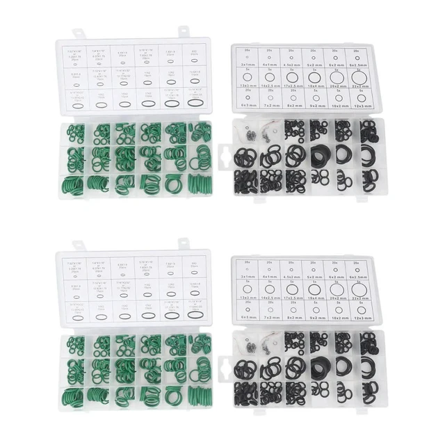 Alt view image 2 of 3 - 990PCS 36 Sizes O-Ring Kit Black&Green Metric O Ring Seals Rubber O Ring Gaskets Oil Resistance