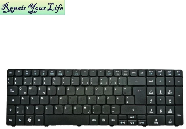 Main image of German Laptop Keyboard For Aspire 5810 5820 5242 5251 5252 5336 5338 5536 5542 5625 5738 5741G MP-09B26D0-6983 No Backlit
