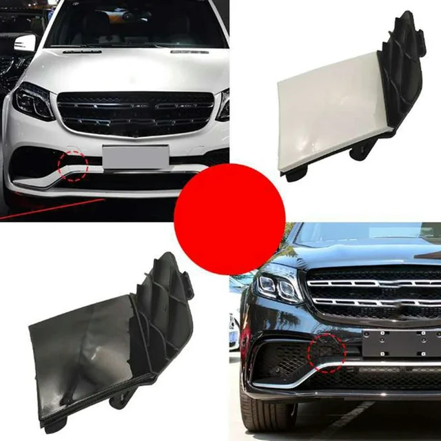 Alt view image 3 of 3 - Car Front Bumper Towing Hook Cover Painted 2928853622 For GLS W166 GLE W292 Tow Hook Cap Durable Easy To Use Black