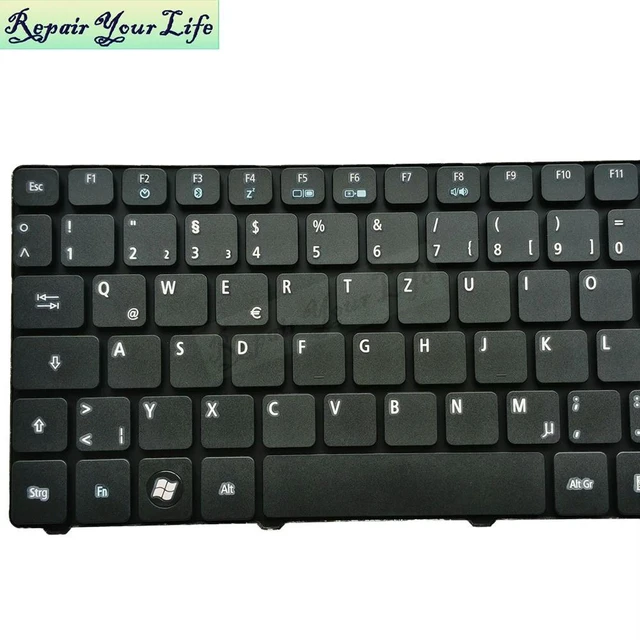 Alt view image 3 of 3 - German Laptop Keyboard For Aspire 5810 5820 5242 5251 5252 5336 5338 5536 5542 5625 5738 5741G MP-09B26D0-6983 No Backlit