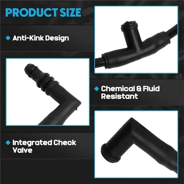 Alt view image 2 of 3 - For Ram 1500 2500 3500 4500 5500 2013-2024 Accessories Windshield Washer Hose Part Numbers 68184362AE 68184362AC 68184362AD