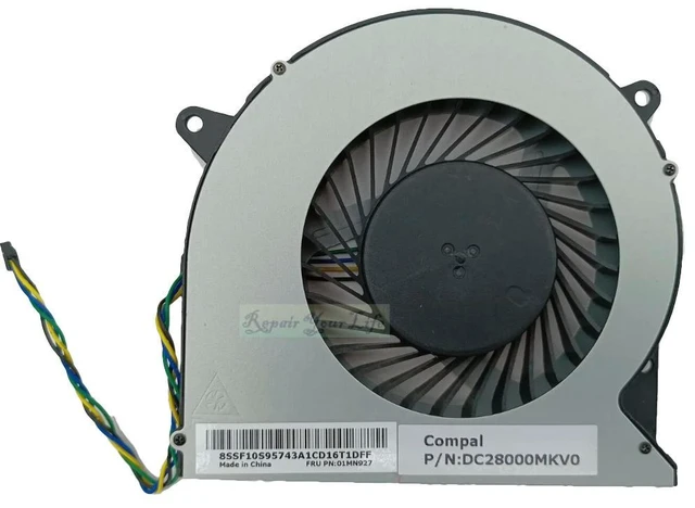 Alt view image 3 of 3 - AIO Computer CPU Cooling Fan for Ideacentre 340-24ick 24ICB A340-22ICB A340-22ICK All-in-one PC Cooler 01MN927 SF10S95743